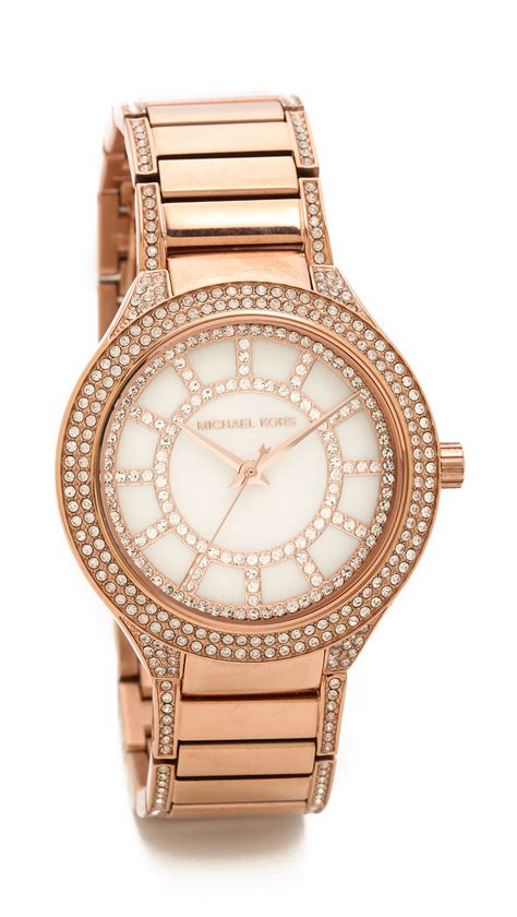 michael kors kerry watch rose gold|rose gold mk watch men.